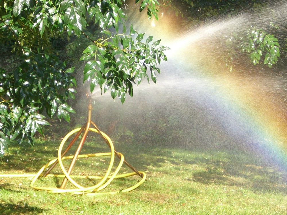 Farben eines künstlichen Regenbogens