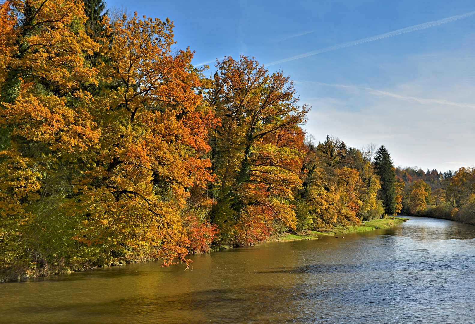 Farbenfeuer an der Sihl