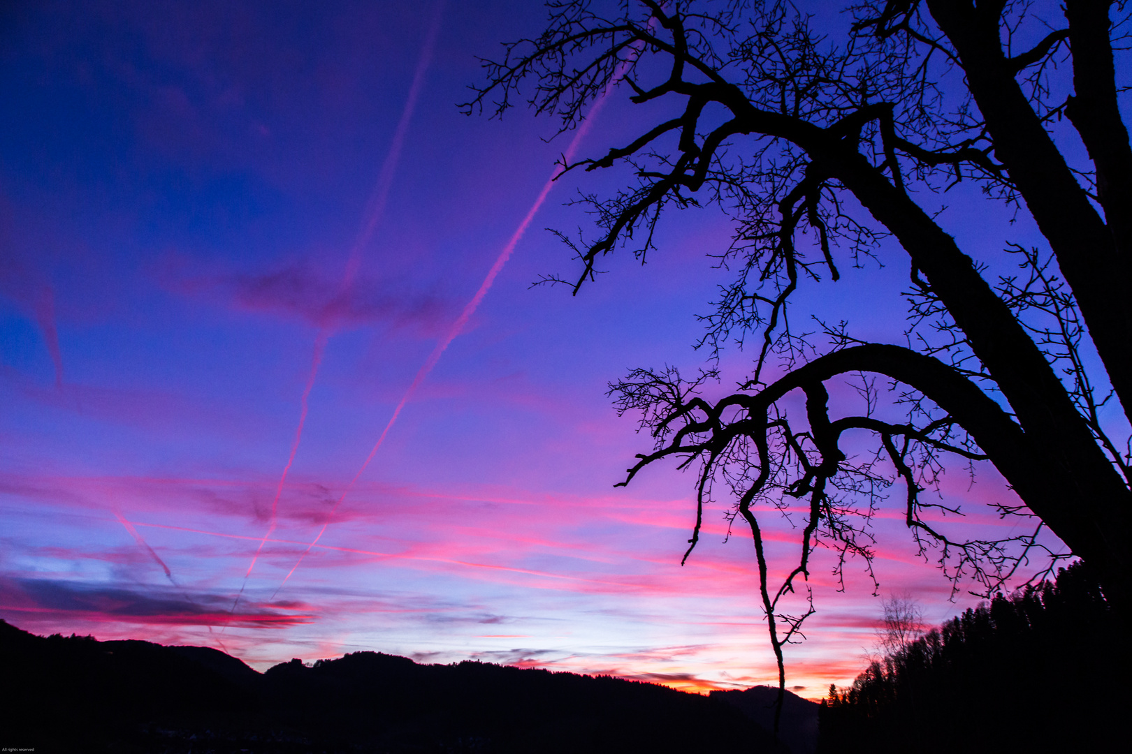 Farbenfroh Sonnenuntergang