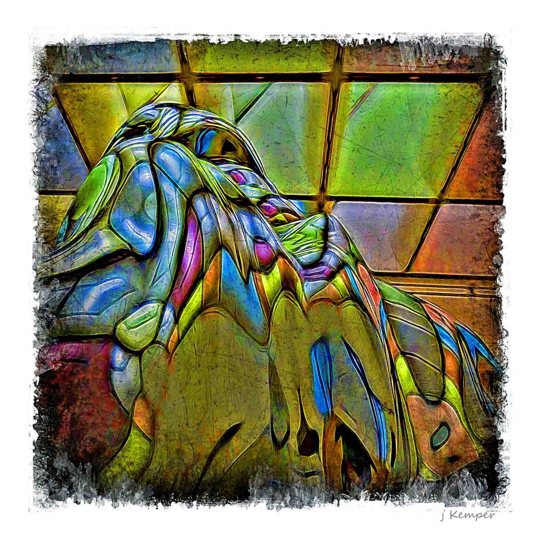 - farbenfroh, strukturiert und abstrakt -