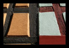 farbenfroh und geriegelt