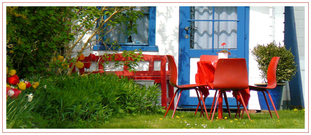 Farbenfrohe Gartenidylle Nr.2