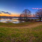 Farbenfrohe Winterlandschaft