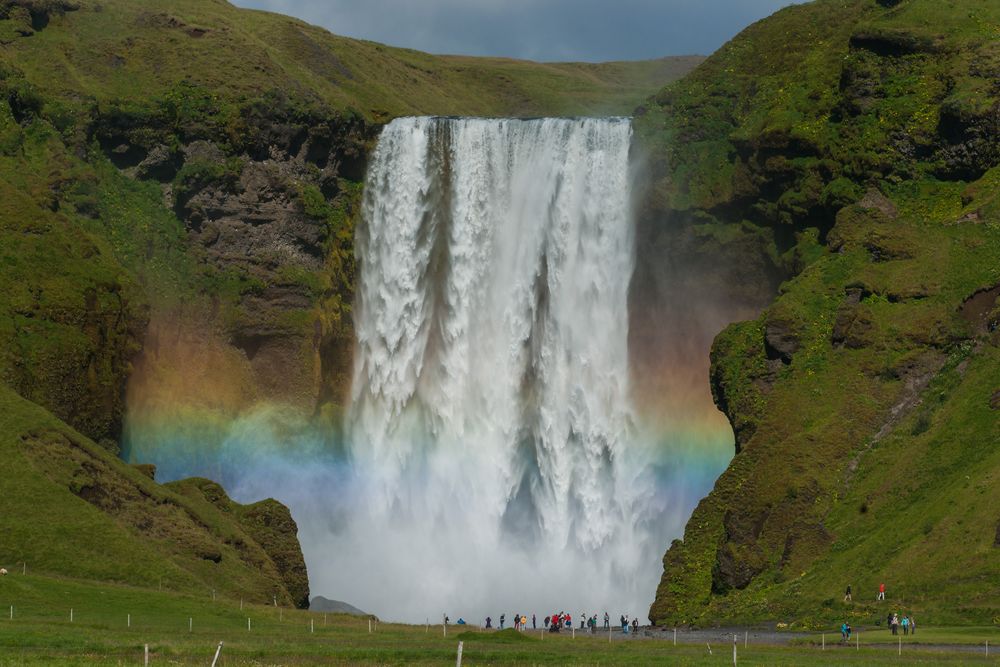 Farbenfroher Duschvorhang / Skogafoss . . .