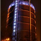 Farbenfroher Gasometer