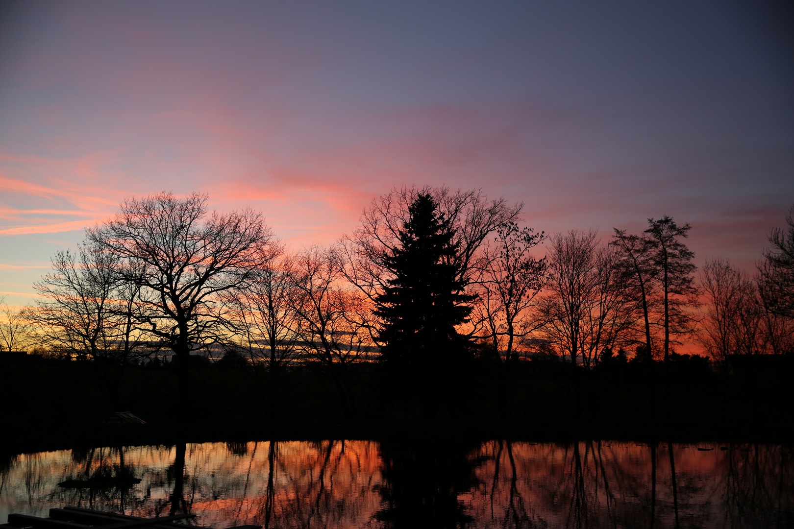 Farbenfroher Sonnenuntergang