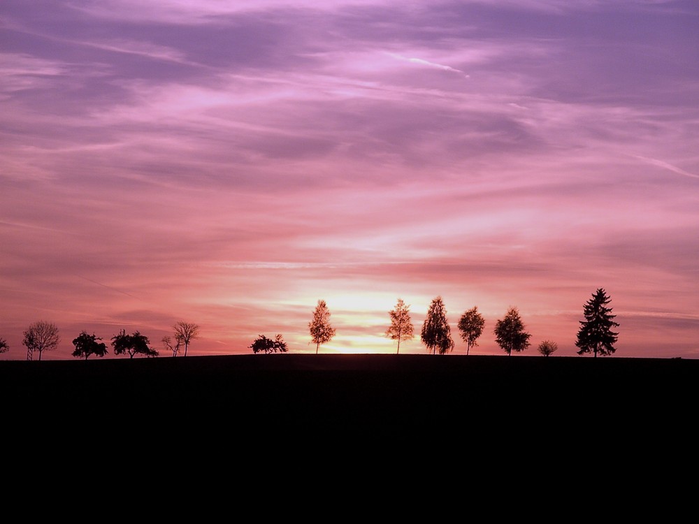 Farbenfroher Sonnenuntergang