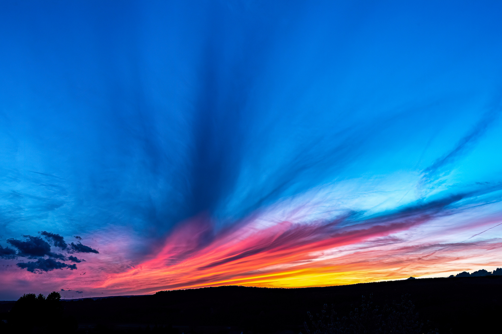 Farbenfroher Sonnenuntergang