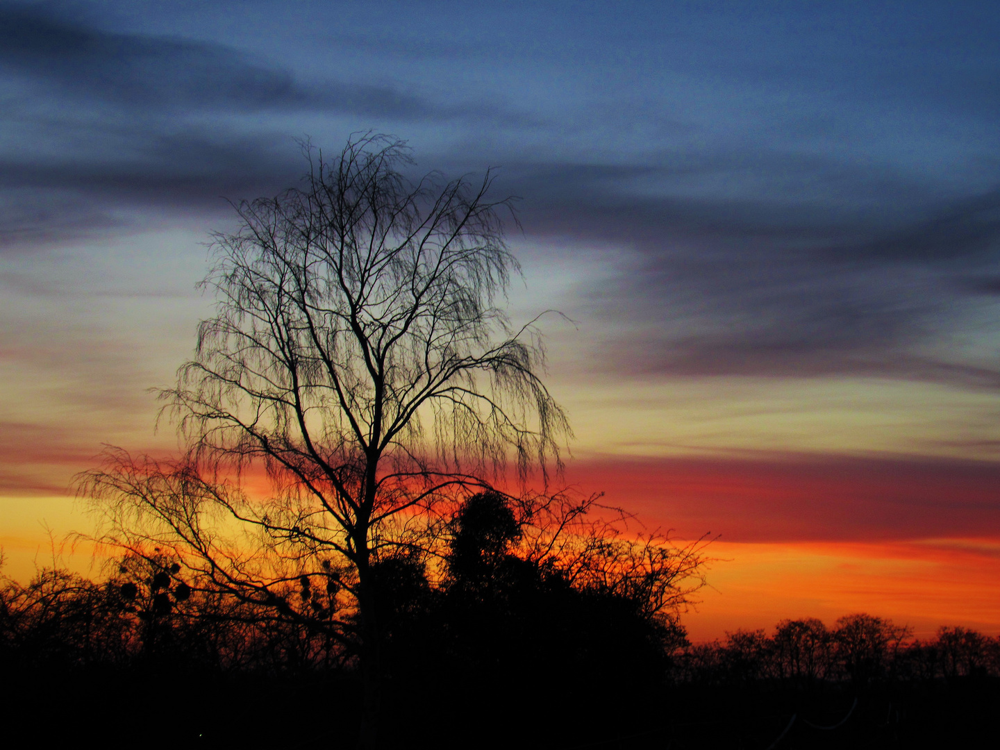 Farbenfroher Sonnenuntergang