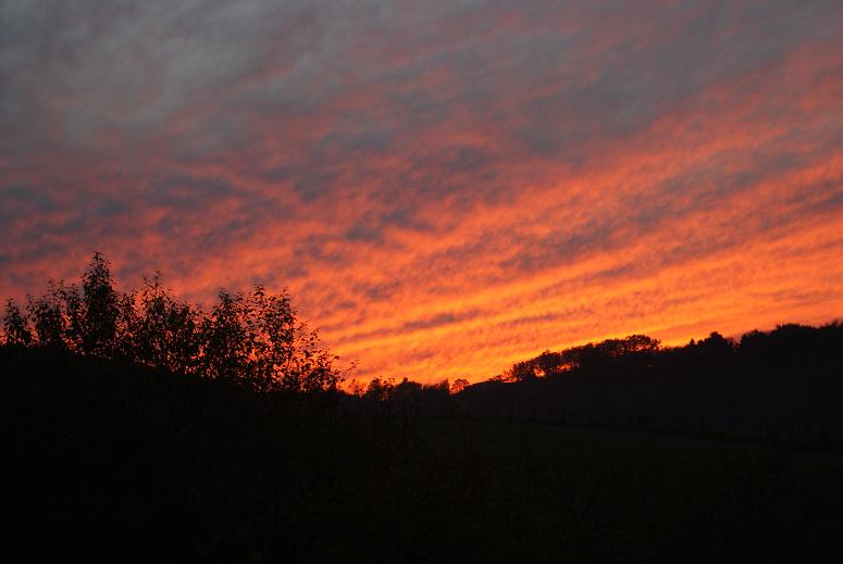 farbenfroher Sonnenuntergang