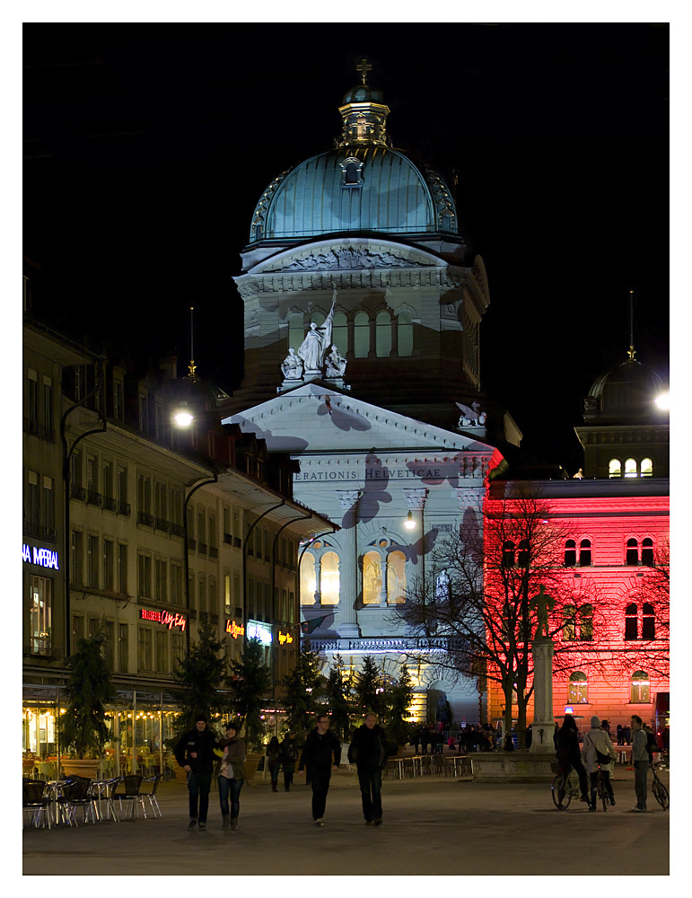 Farbenfrohes Bundeshaus