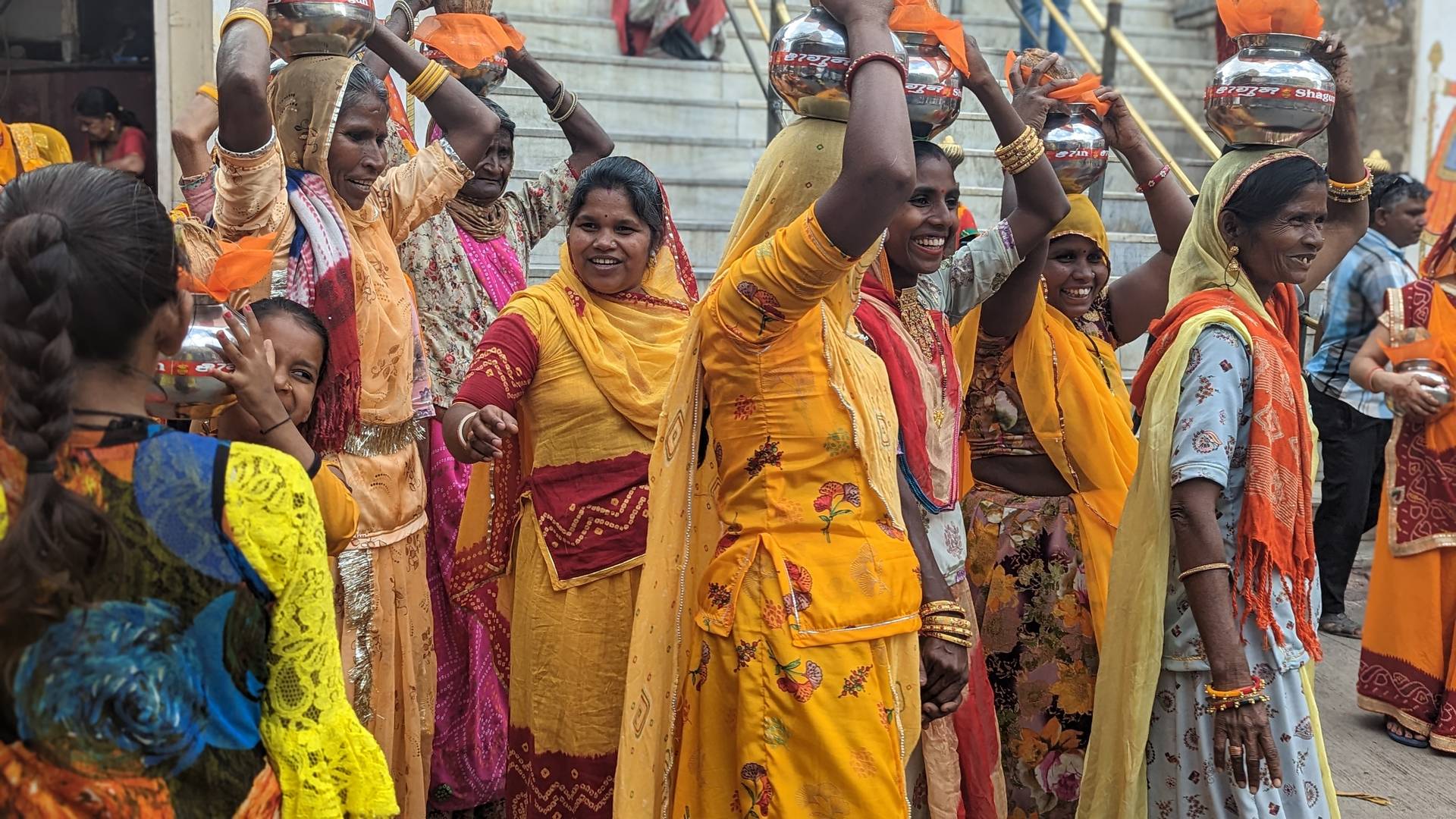 Farbenfrohes Feiern in Udaipur