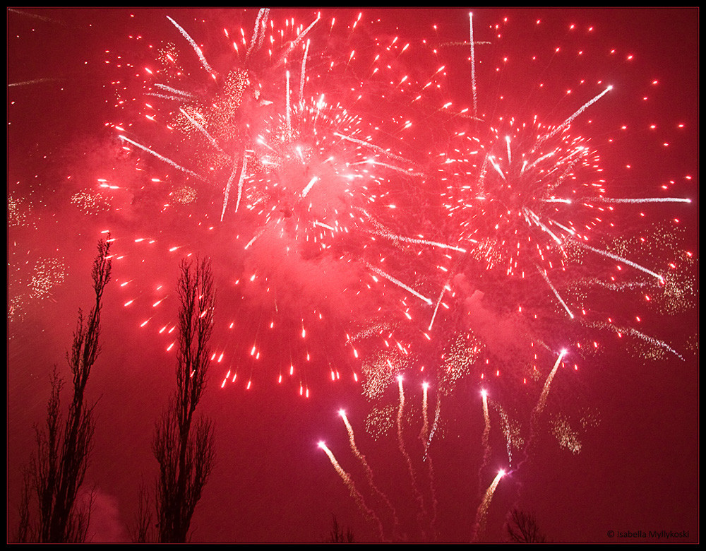 Farbenfrohes Feuerwerk