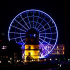 Farbenfrohes Riesenrad am Rhein