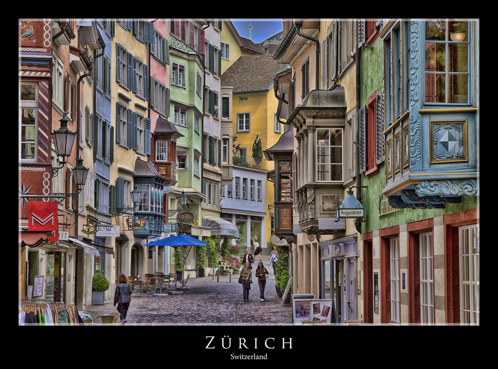 Farbenfrohes Zürich