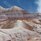 Farbenprächtige Badlands - Blue Mesa-Panorama