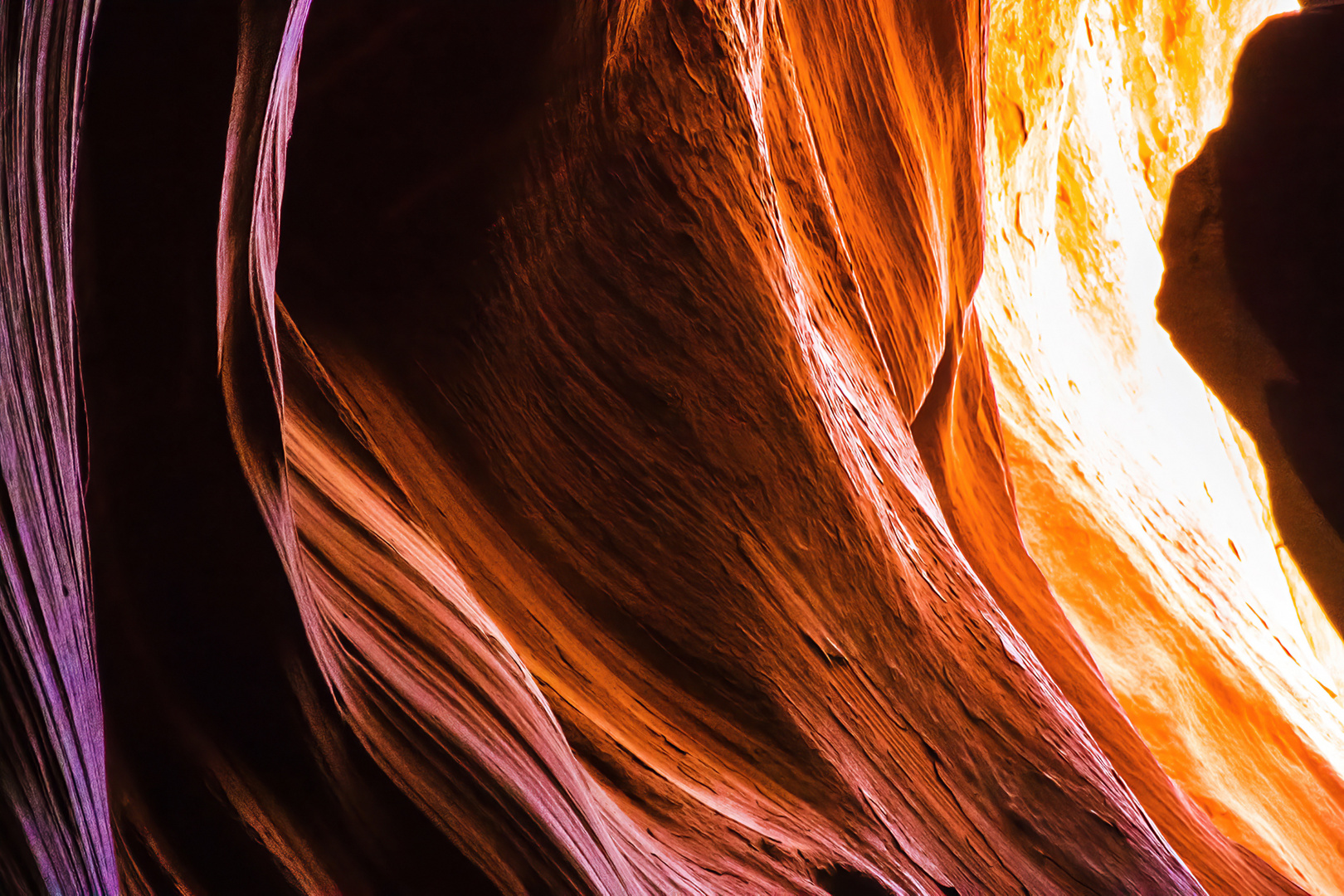 Farbenschleier im Antelope Canyon