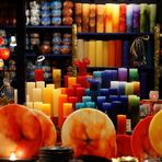 Farbenspektrum - Kerzen auf Heidelberger Weihnachtsmarkt