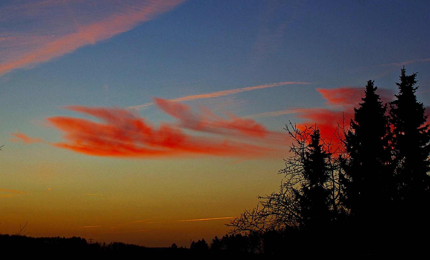 Farbenspiel am Himmel