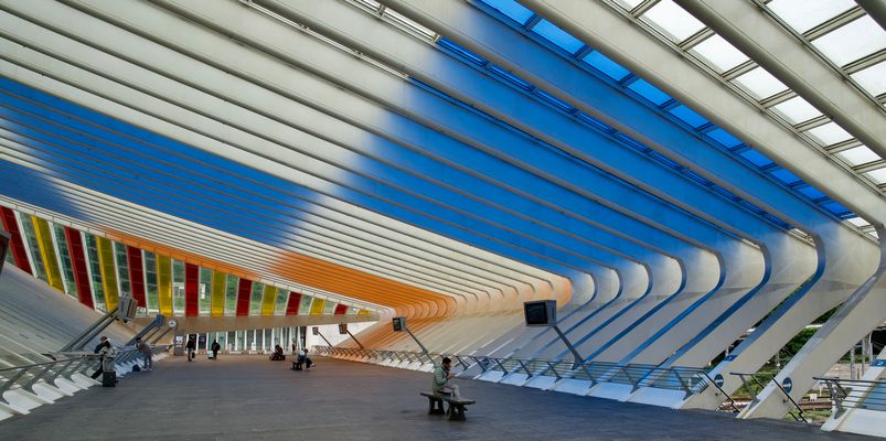 Farbenspiel Bahnhof Liège