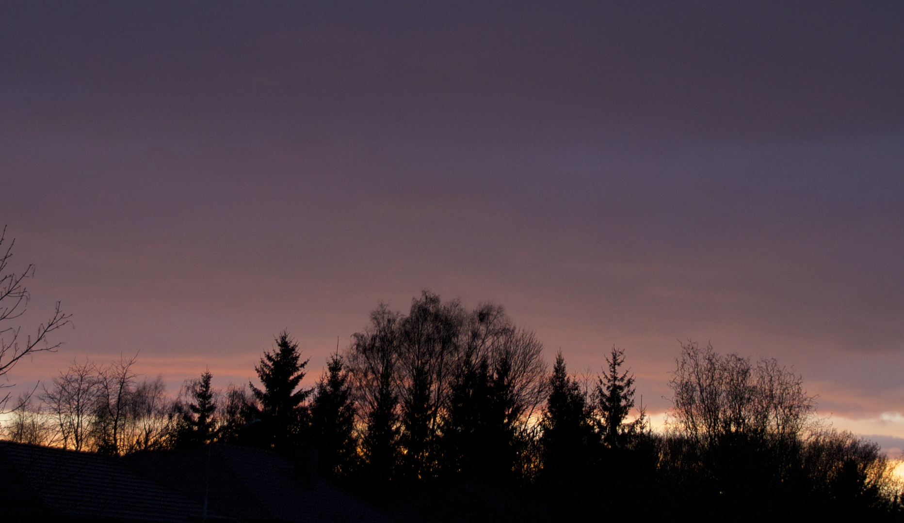 Farbenspiel beim Sonnenuntergang