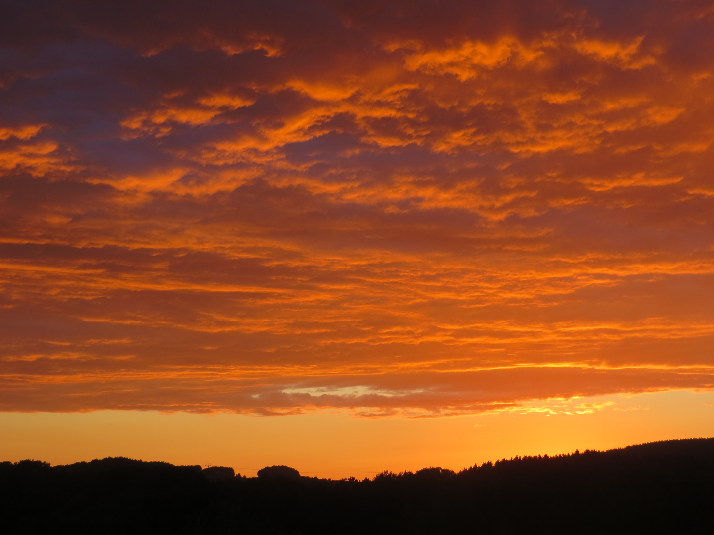 Farbenspiel des Sonnenuntergangs