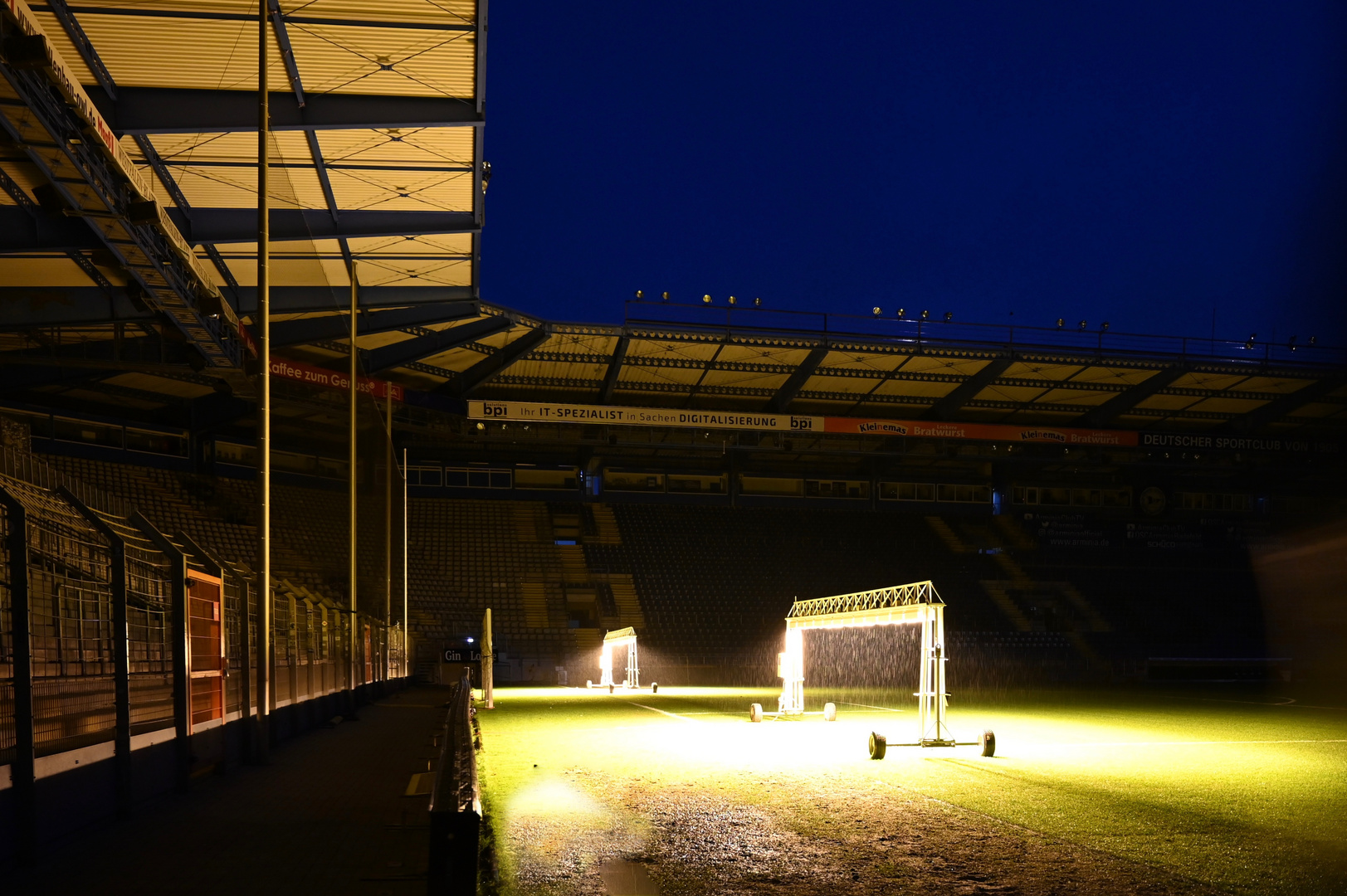 Farbenspiel im Stadion