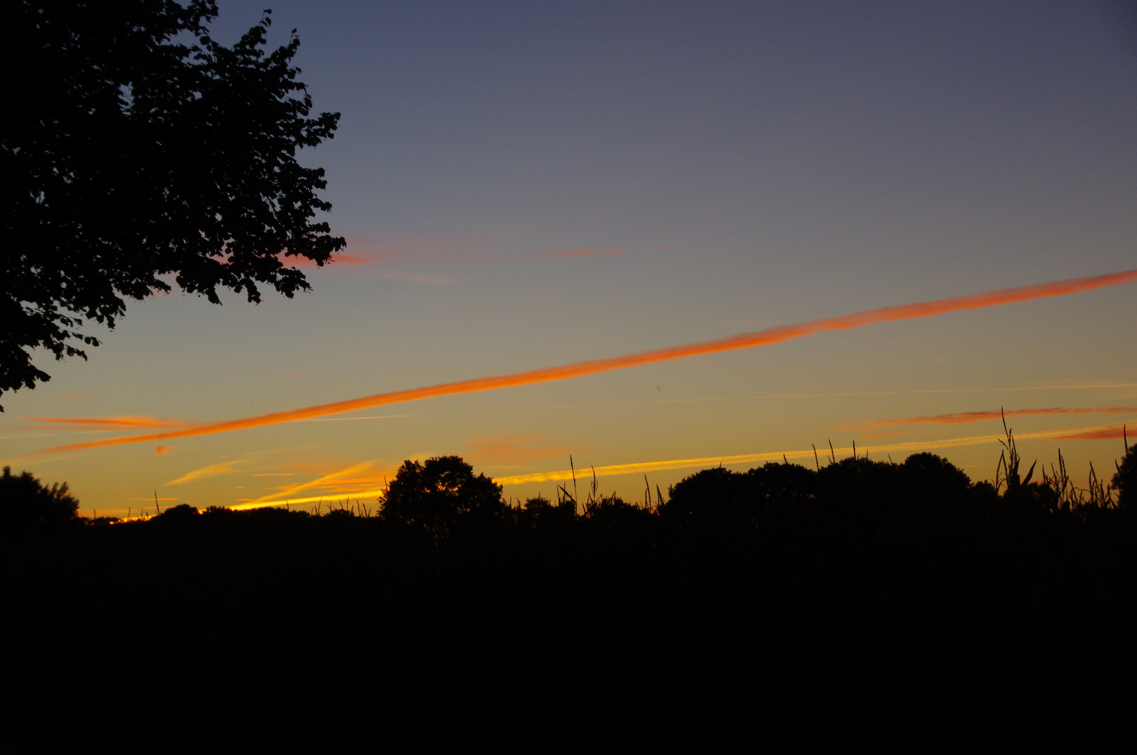 Farbenspiel in den Wolken