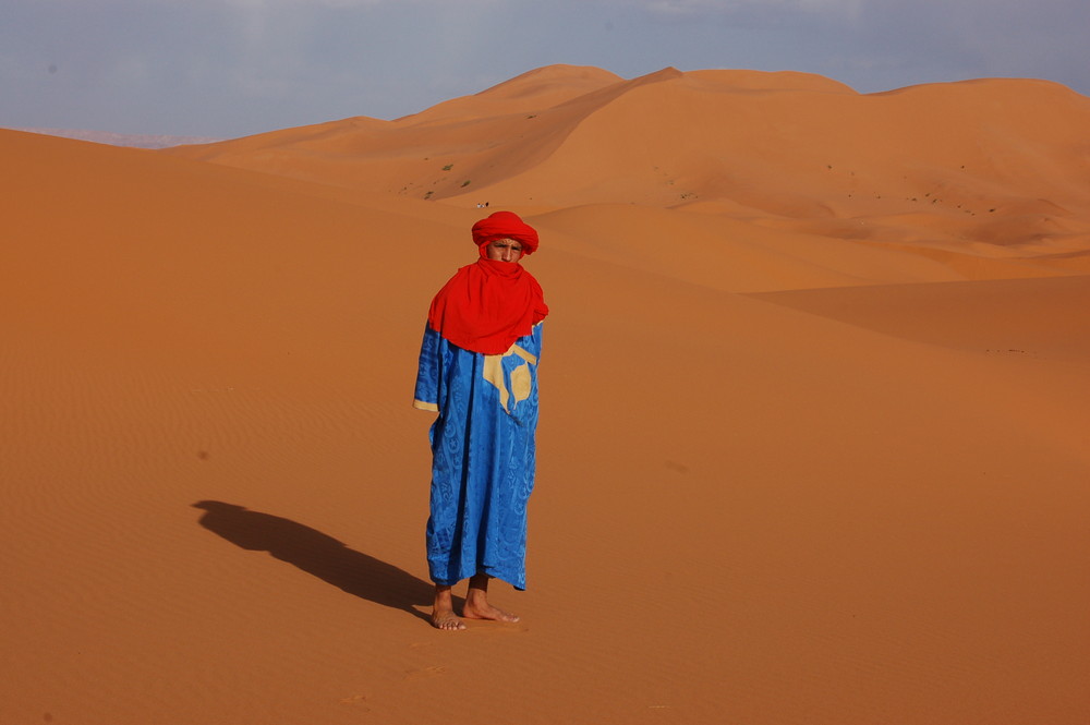 Farbenspiel in der Wüste von Erg Chebbi...