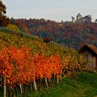 Farbenspiel mit Burg