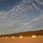 Farbenspiel mit Wolken und Strand