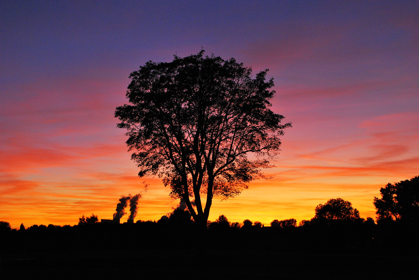 Farbenspiel Sonnenuntergang