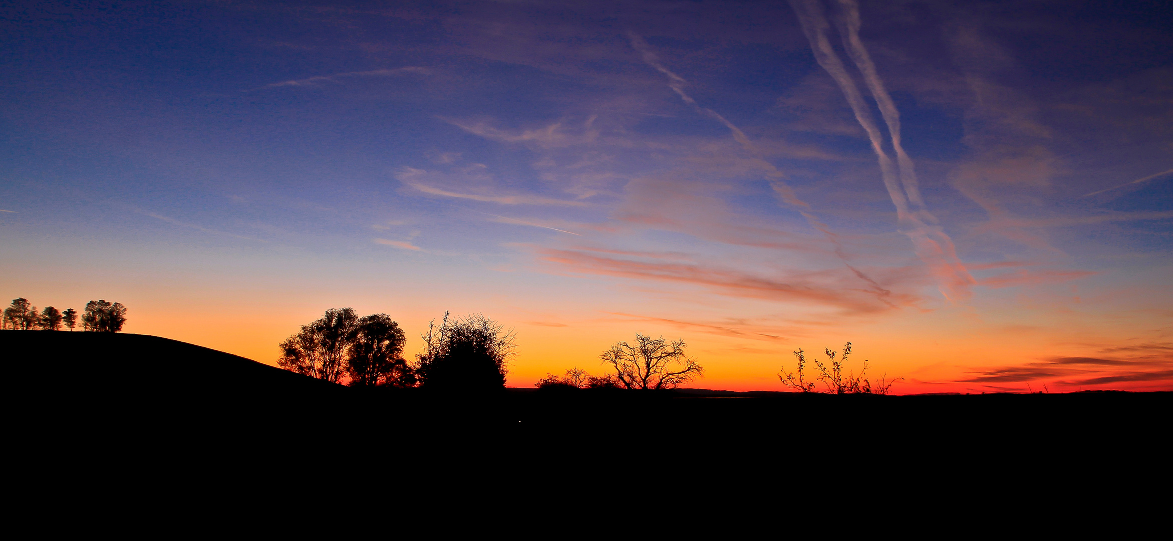 Farbenspiel zum Sonnenuntergang