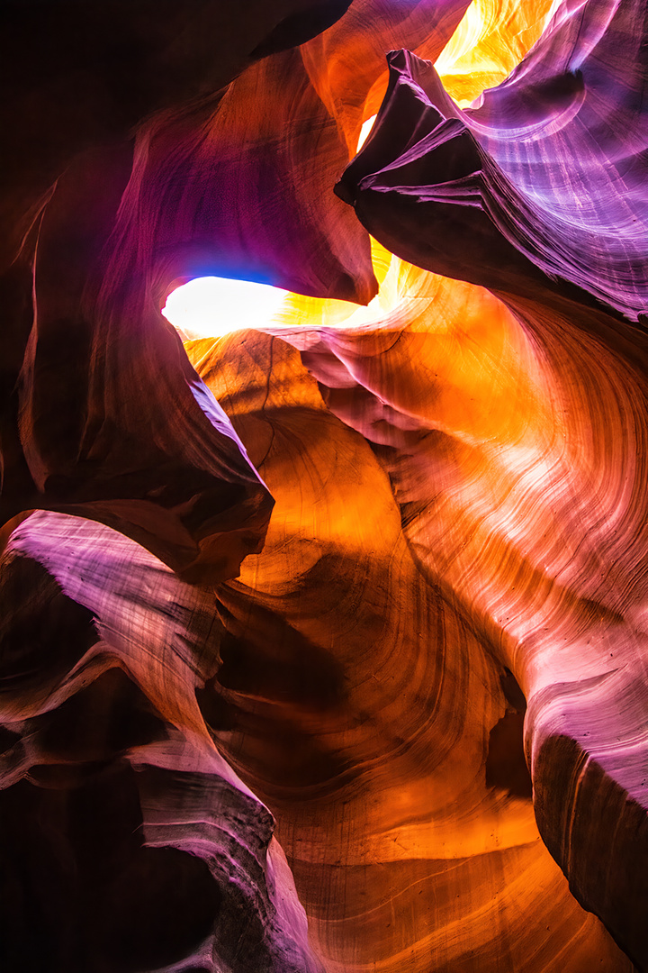 Farbenspiele im Antelope Canyon