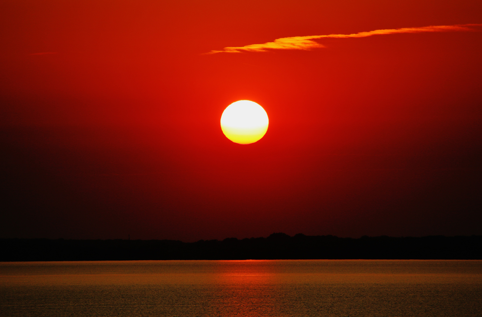 Farbige Abendstimmung, die Insel Rügen...