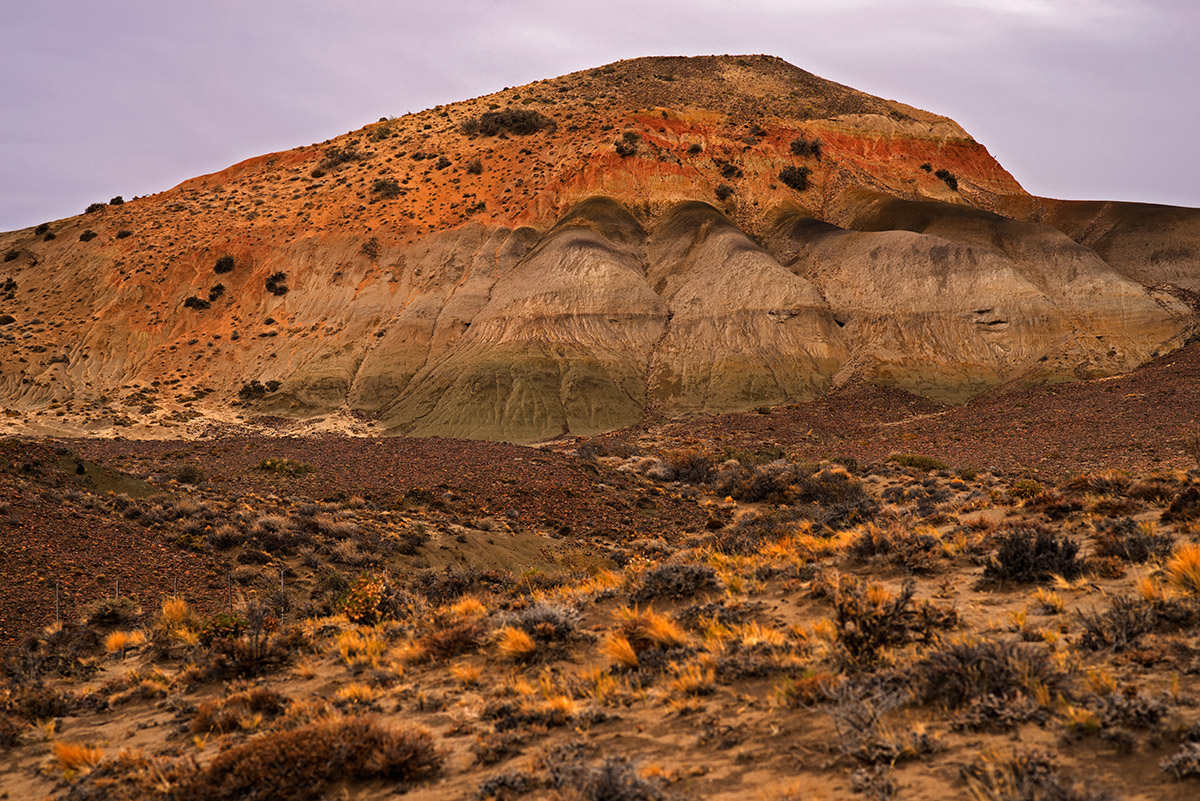 Farbige Berge Bosques Petrificados Patagonien Argentinien