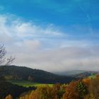 Farbige Landschaft im Herbst