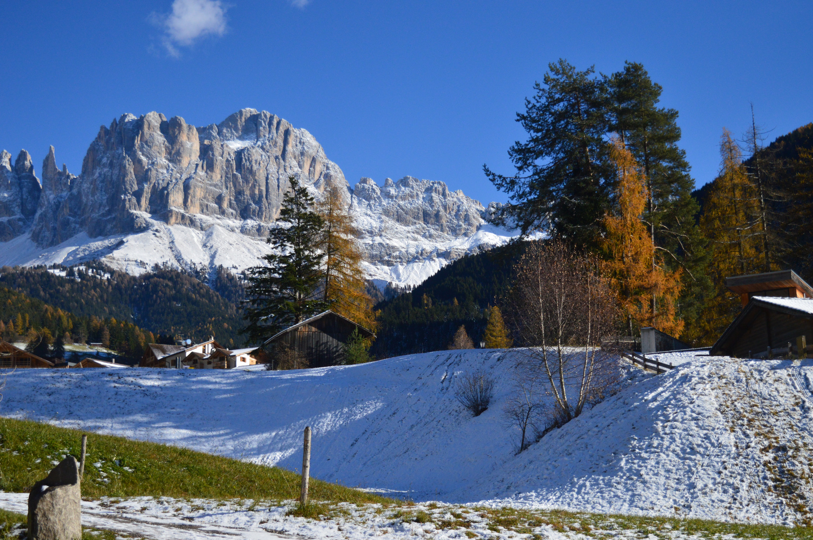 Farbige Winterlandschaft