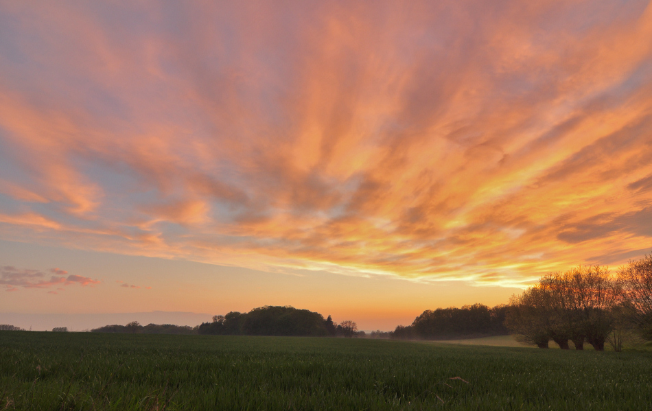 Farbige Wolkenhimmel