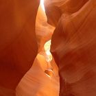 Farbiger Sandstein im Antelope Canyon