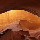 Farbiger Sandstein im Antelope Canyon