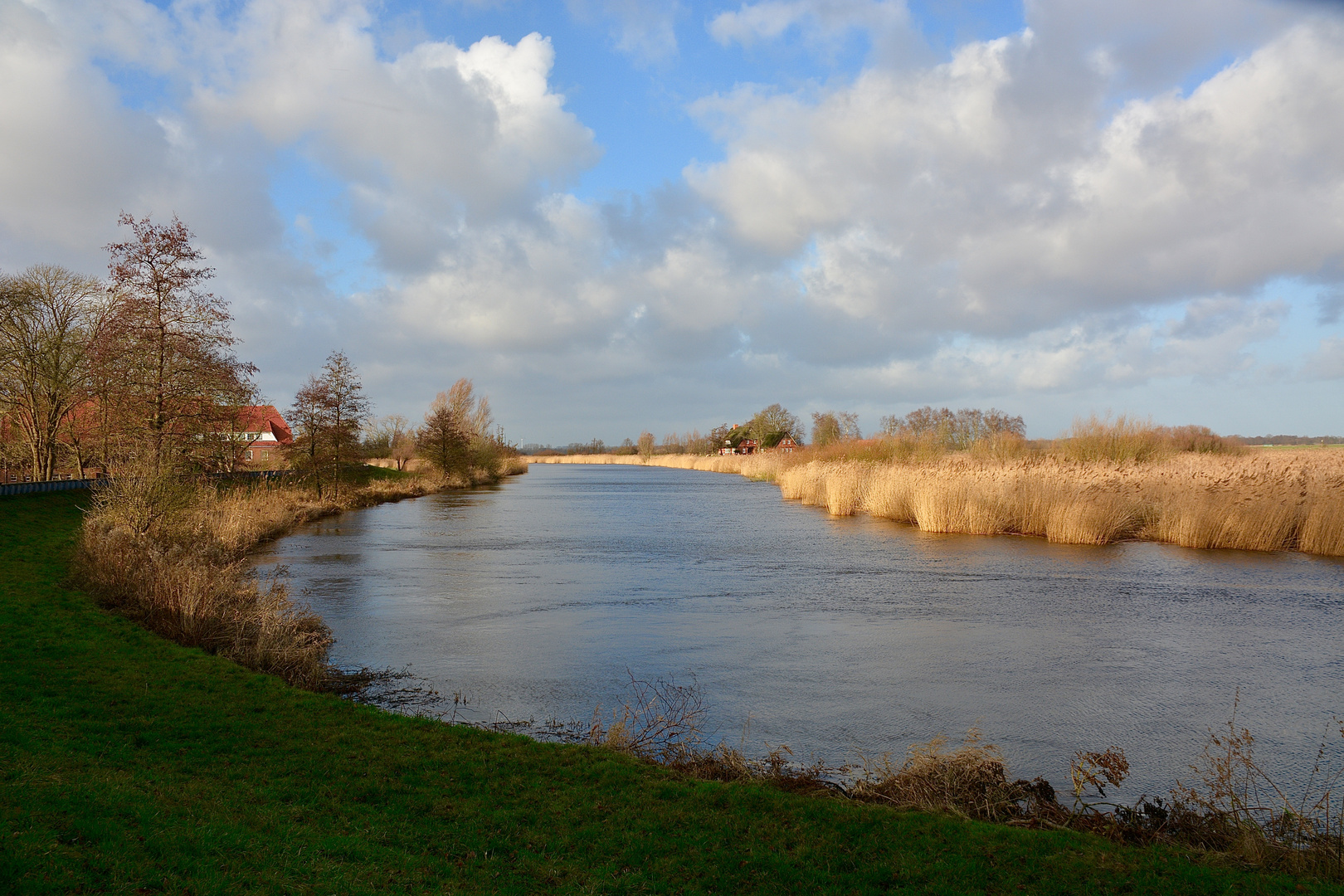 Farbiges und wolkiges Blockland