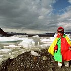 Farbklecks am Eismeer