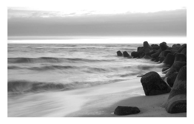 farblos am Strand