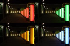 Farbsäulen vor der Spielbank (1)