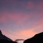 Farbspiel - Abendstimmung über dem Matterhorn, Walliser Alpen.Schweiz.