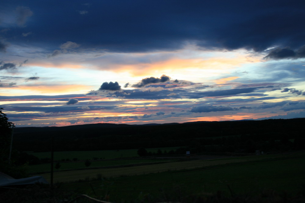 Farbspiel eines Sonnenaufgangs