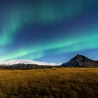 Farbspiel über dem Snæfellsjökull