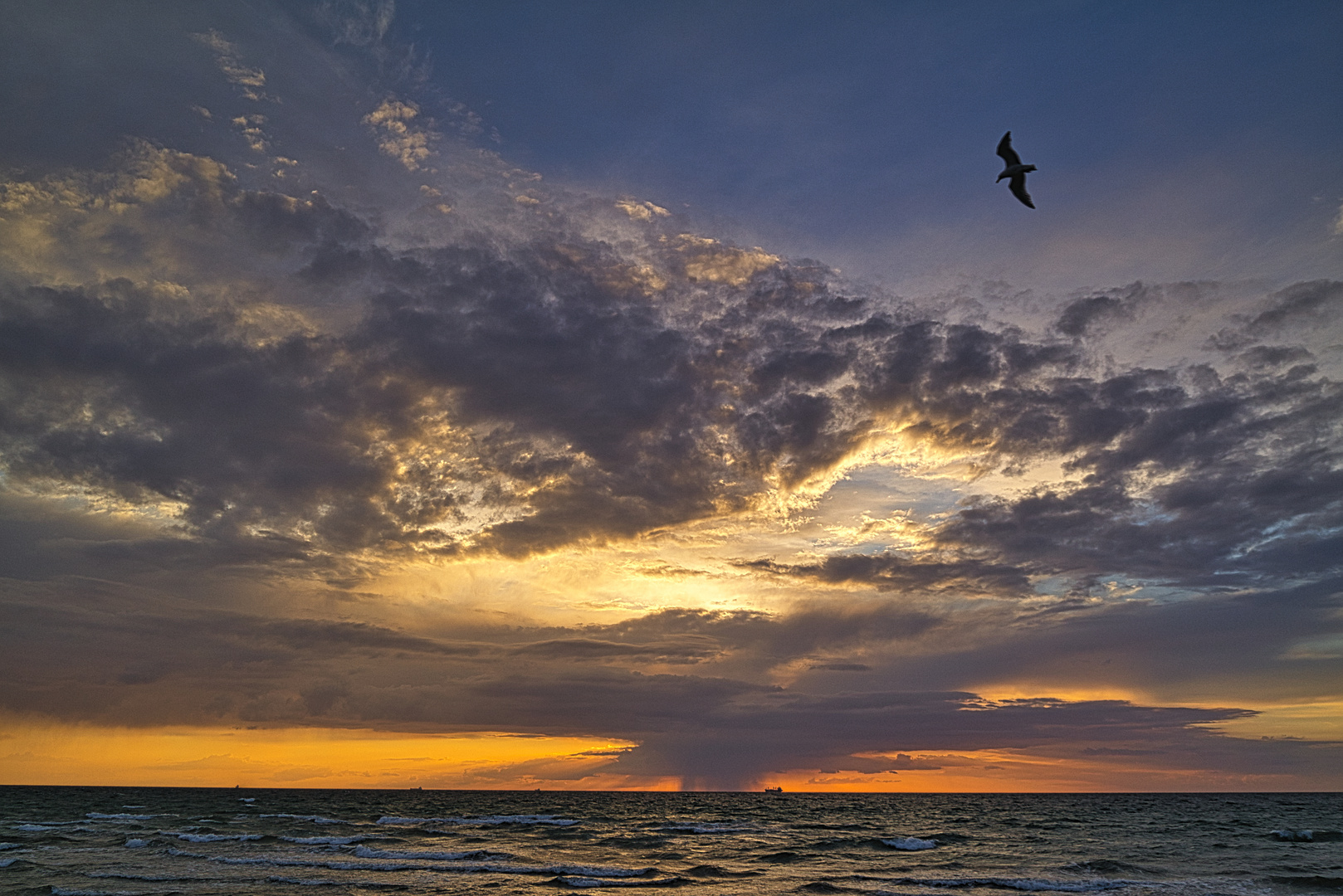 Farbstimmung zur Sonnenuntergangszeit