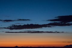 Farbverlauf nach dem Sonnenuntergang